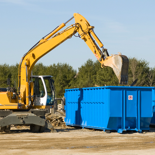 are there any restrictions on where a residential dumpster can be placed in Hobart